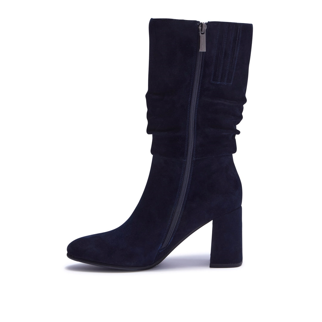 Tipici Navy Suede Ankle Boots