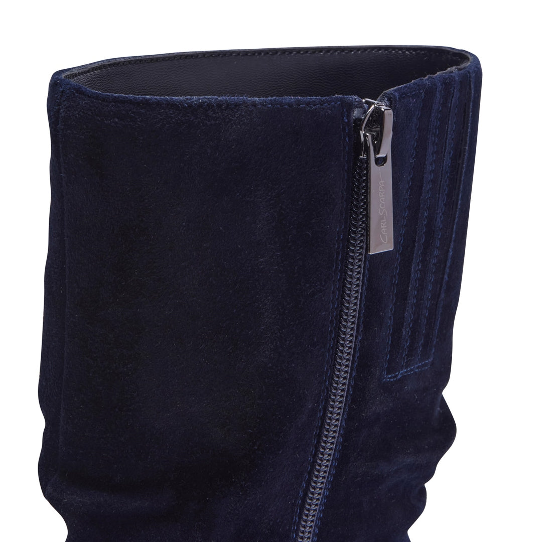 Tipici Navy Suede Ankle Boots