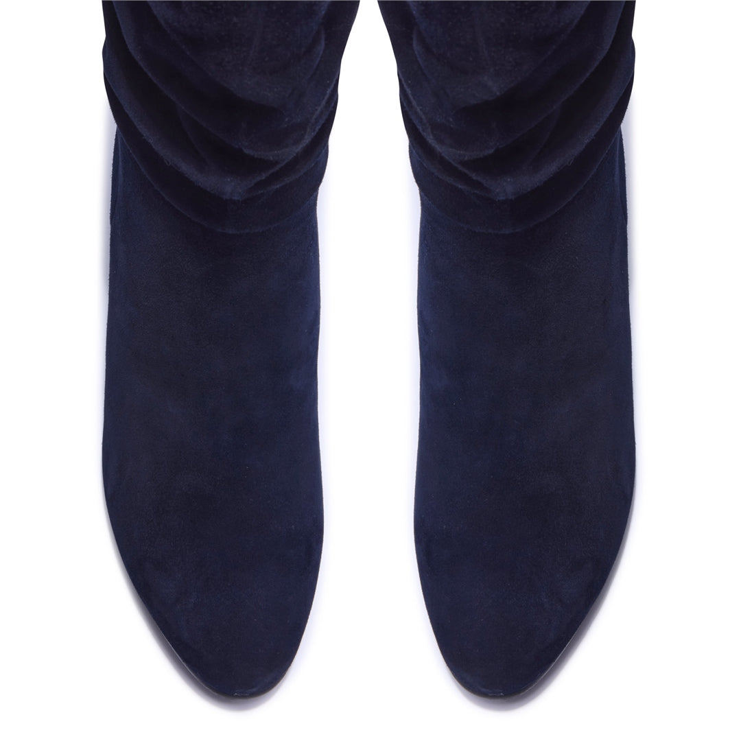Tipici Navy Suede Ankle Boots