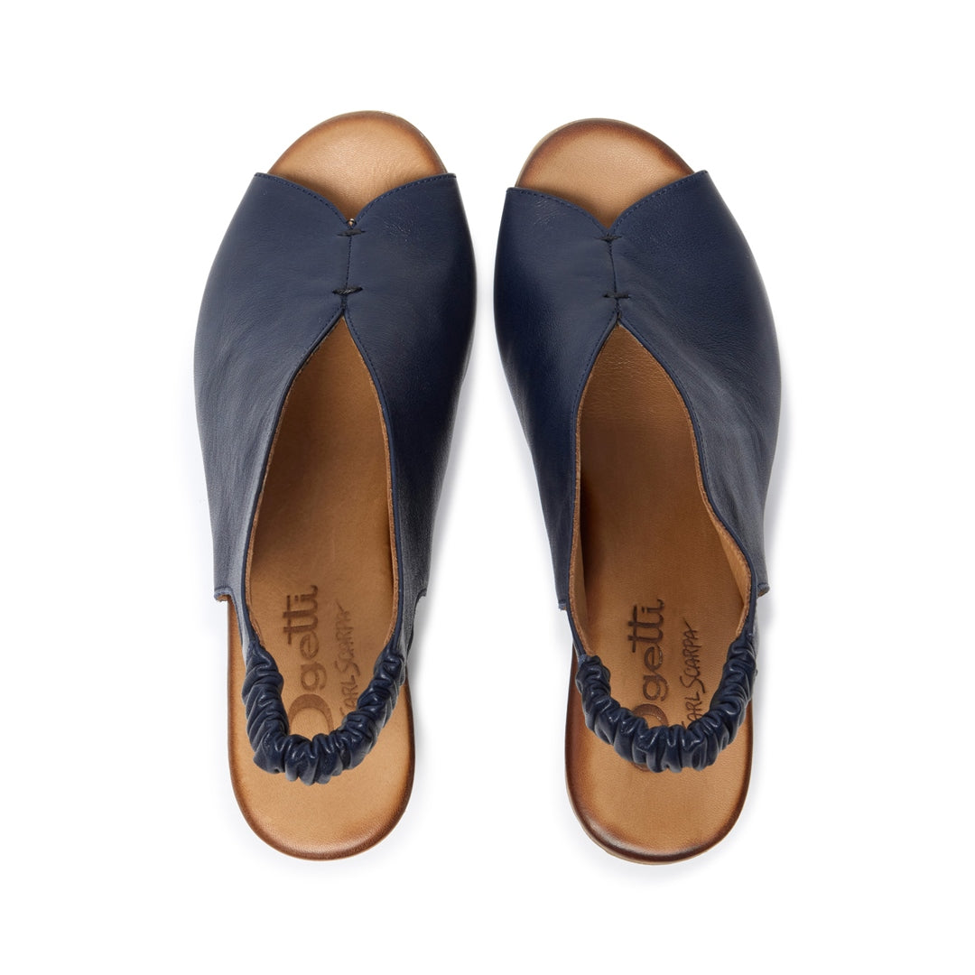 Buttercup Navy Leather Sandals
