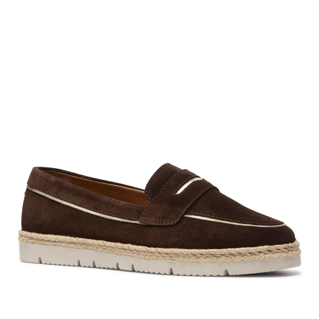 Tamino Brown Suede Loafers