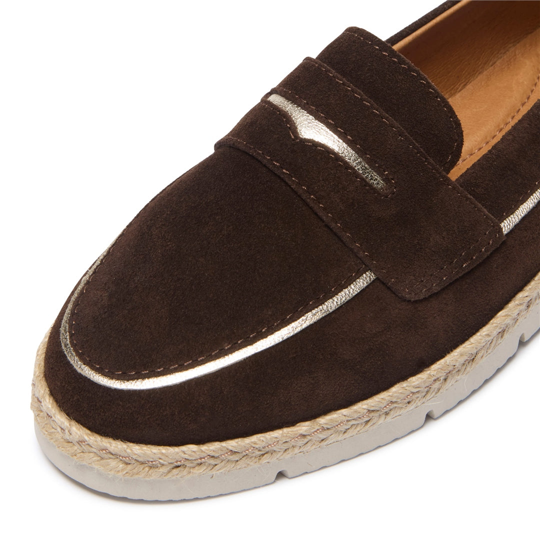 Tamino Brown Suede Loafers