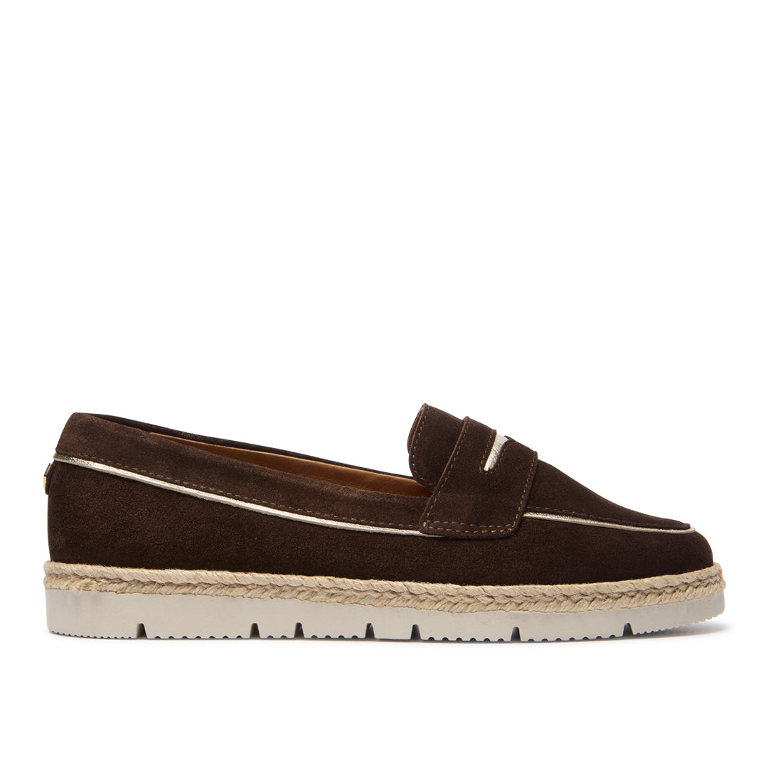 Tamino Brown Suede Loafers