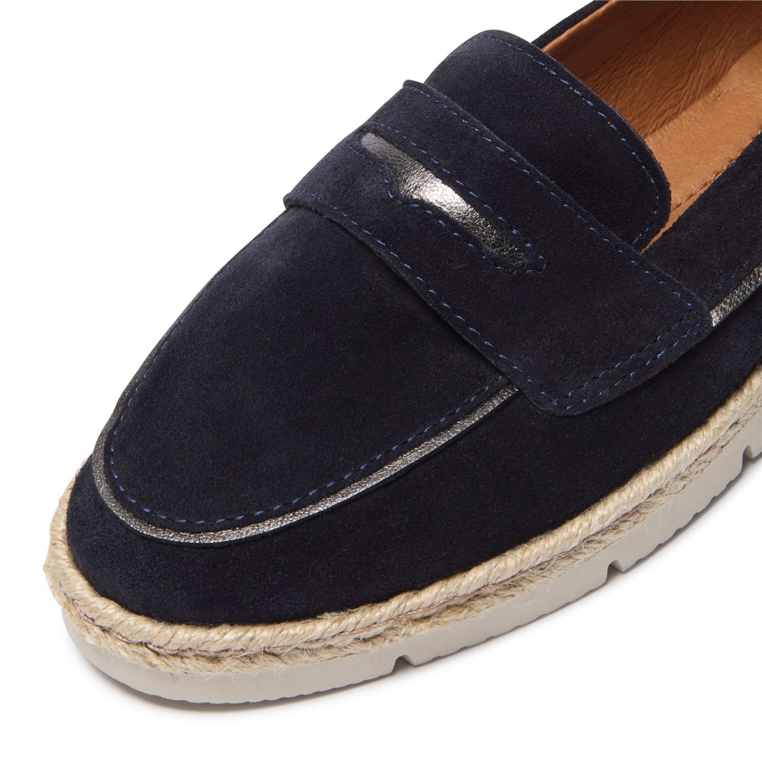 Tamino Navy Suede Loafers