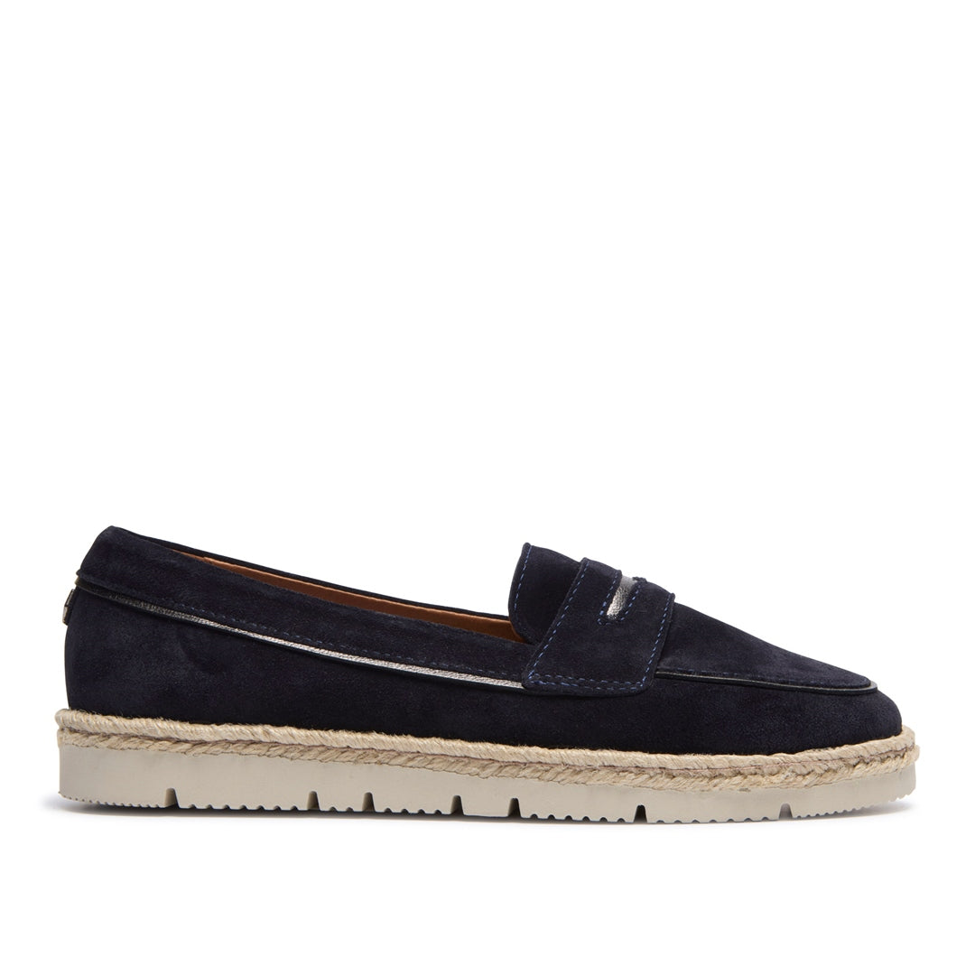Tamino Navy Suede Loafers
