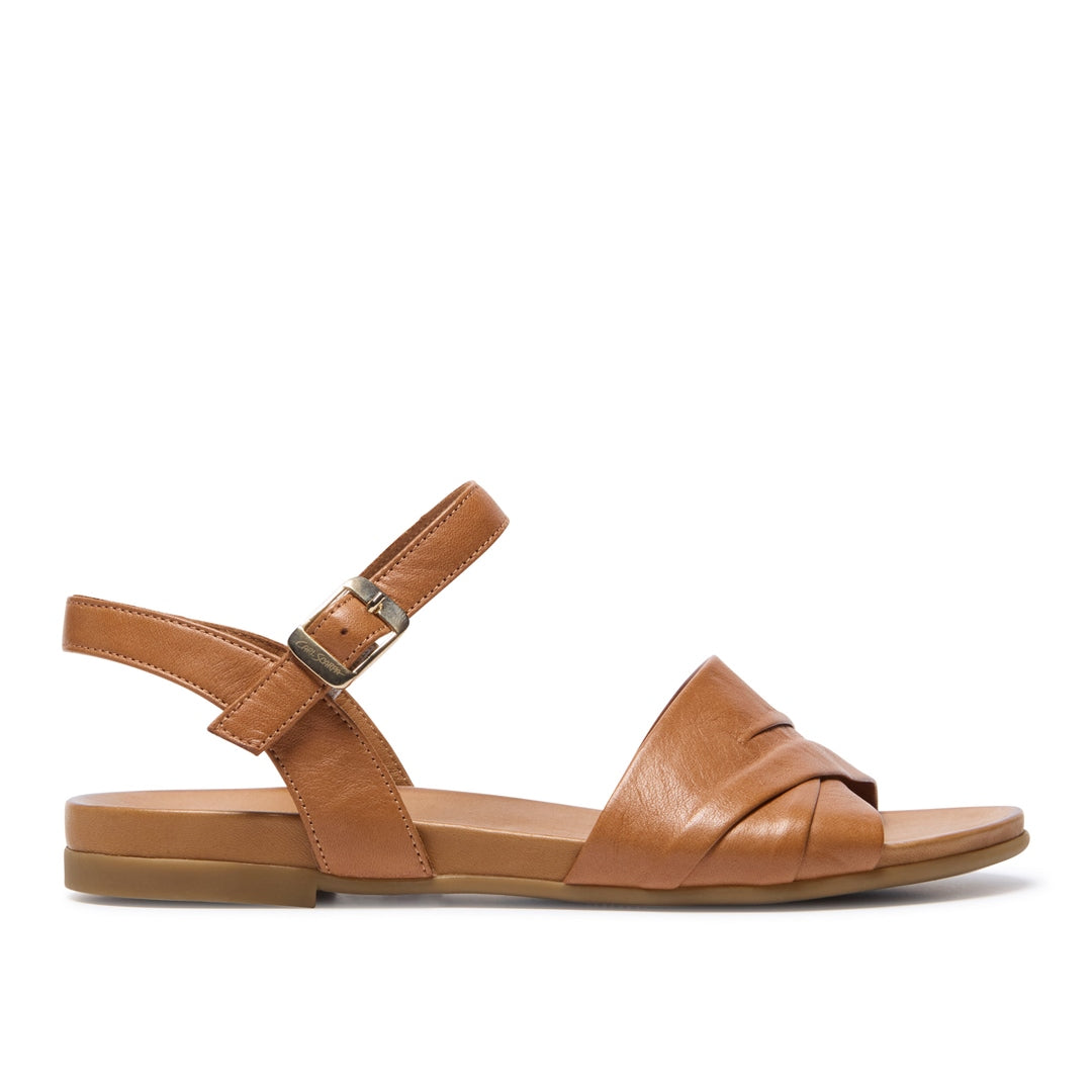 Tassia Tan Leather Sandals