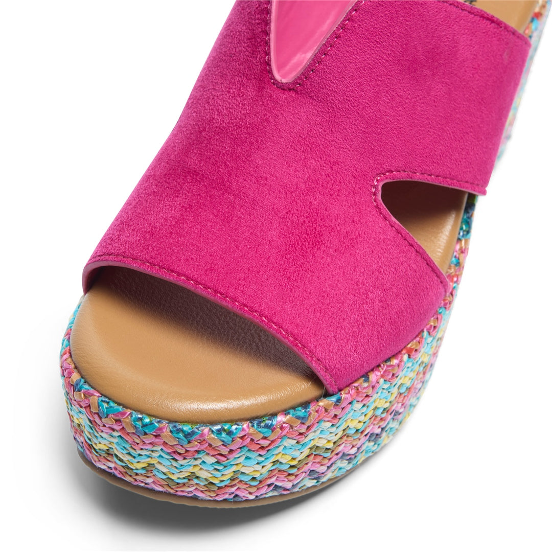 Rosini Fuchsia Platform Sandals