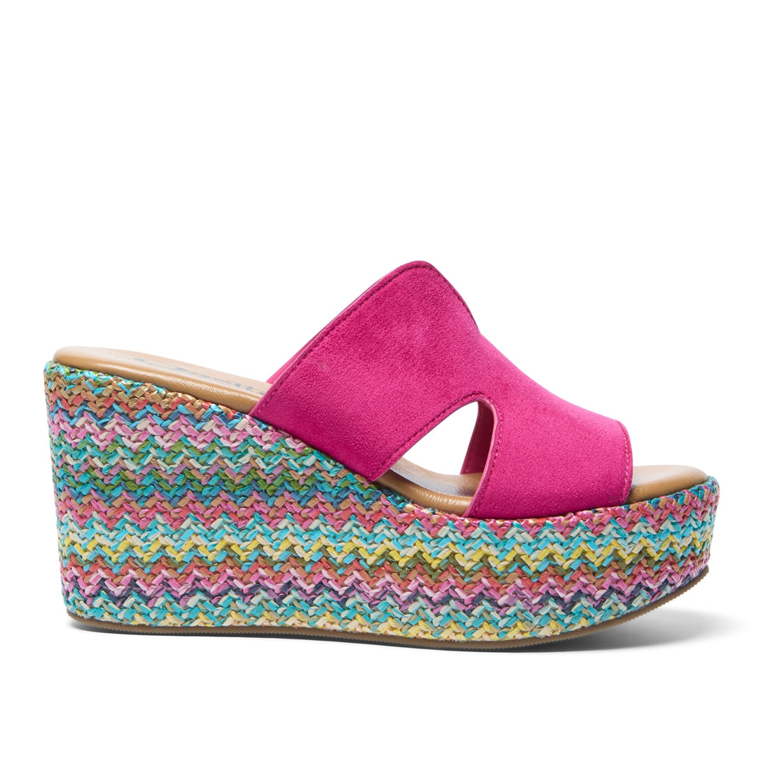 Rosini Fuchsia Platform Sandals