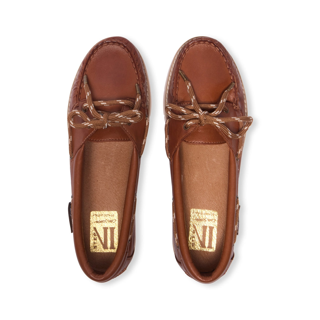Cadorna Tan Leather Wedge Loafers