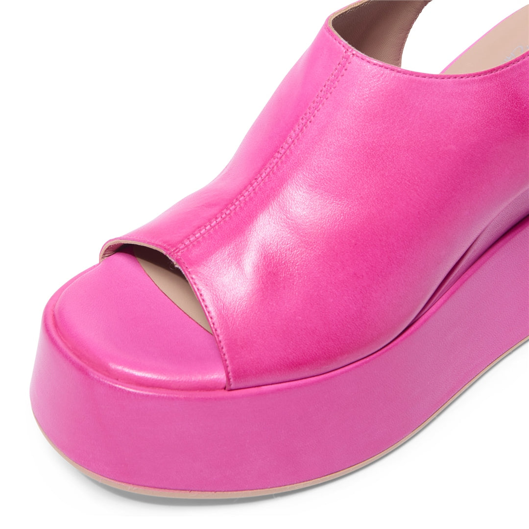 Miroso Fuchsia Leathe Platform Sandals