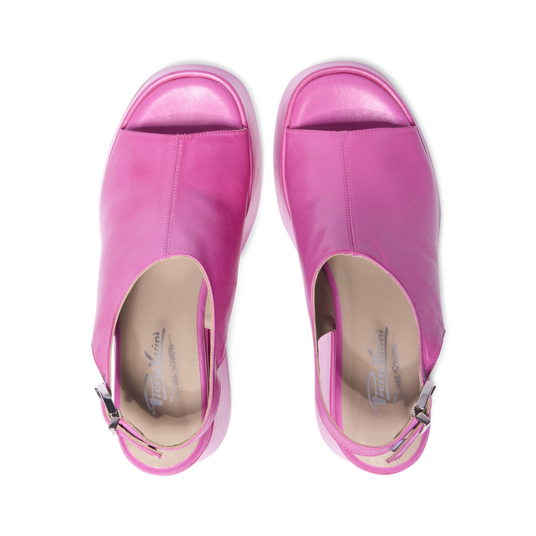 Miroso Fuchsia Leathe Platform Sandals