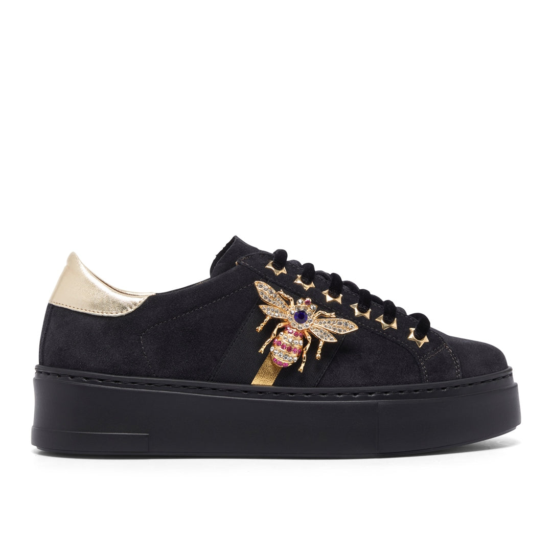 Racelli Navy Suede Trainers
