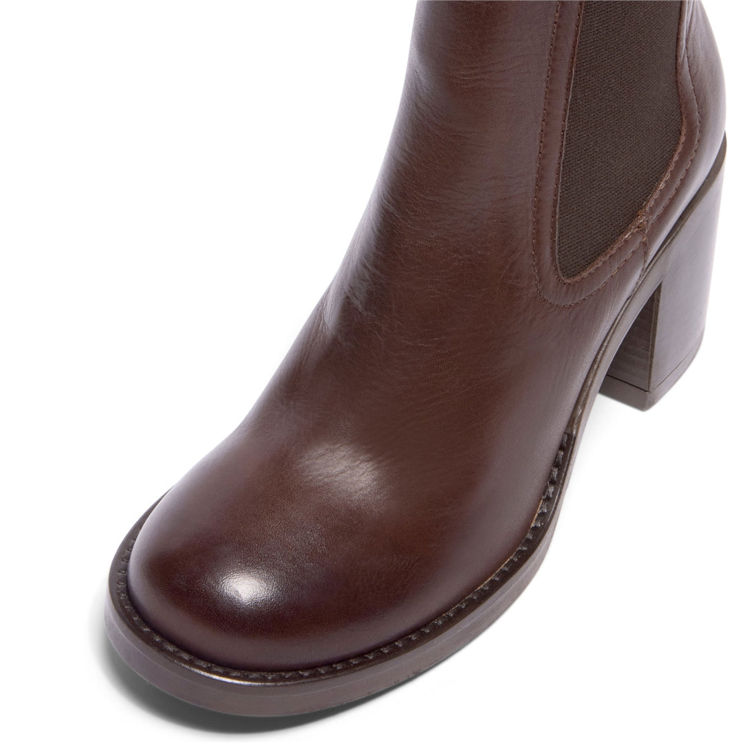 Acquisto Brown Leather Ankle Boots