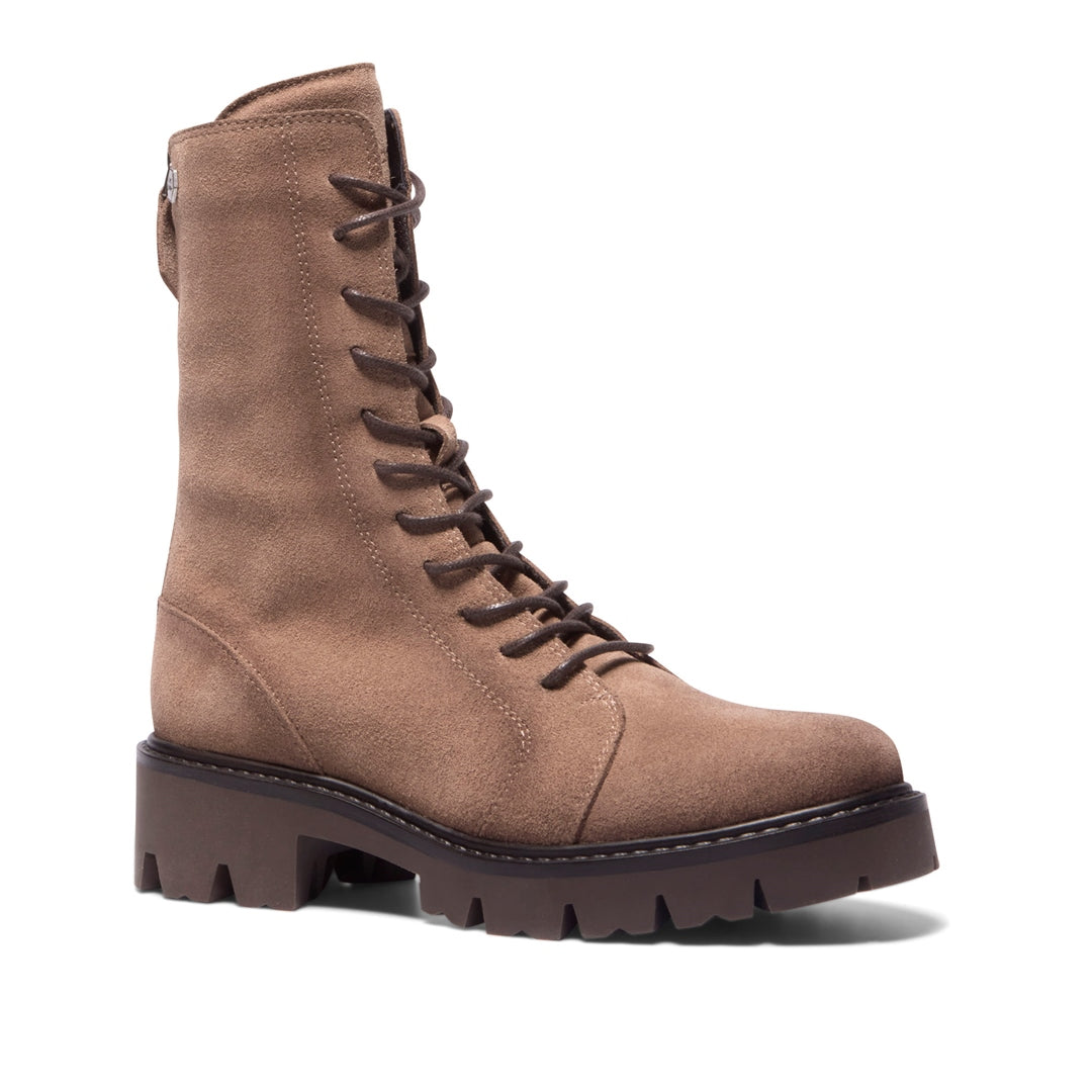 Caminetto Beige Suede Ankle Boots