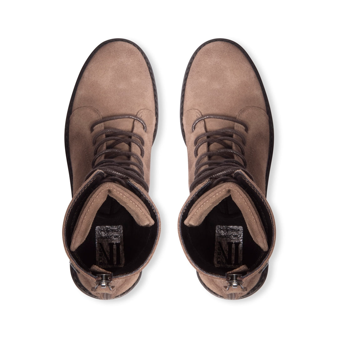 Caminetto Beige Suede Ankle Boots