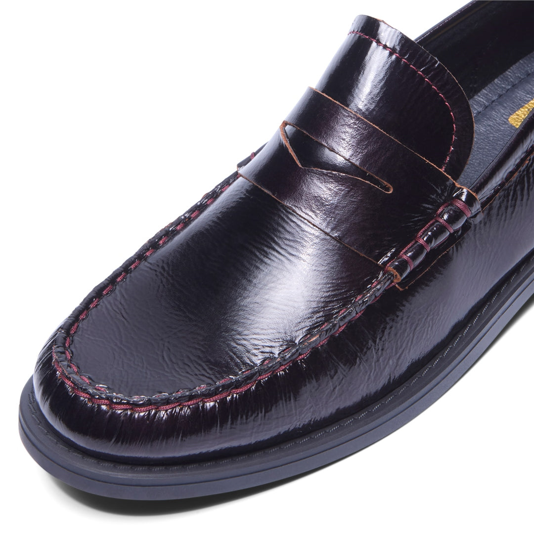 Centesimi Bordo Patent Leather Loafers