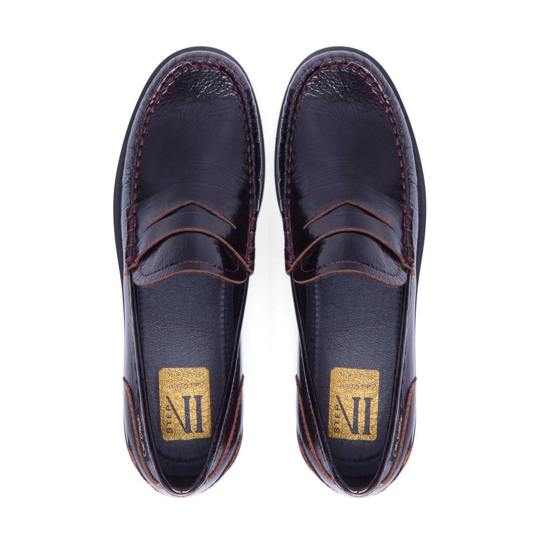 Centesimi Bordo Patent Leather Loafers