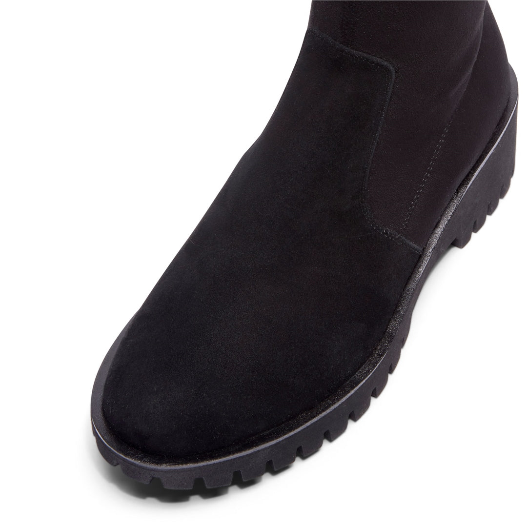 Chiara Black Suede Boots