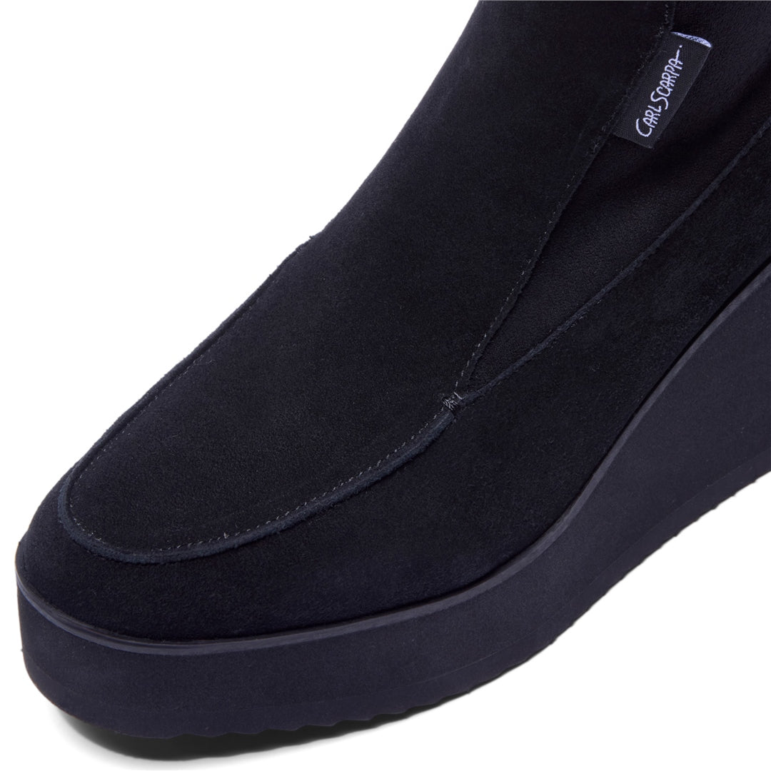 Costina Black Suede Boots