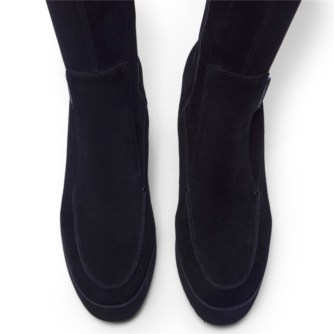 Costina Black Suede Boots