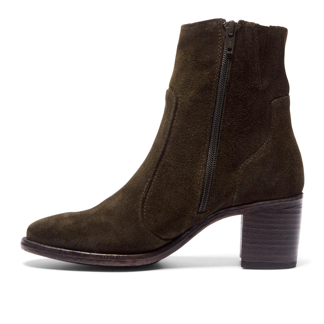 Disagio Green Suede Ankle Boots