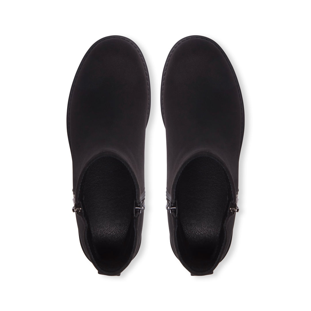 Gandino Black Suede Ankle Boots
