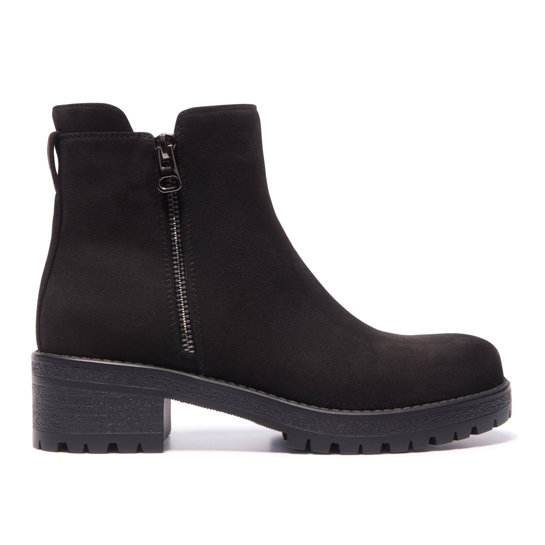 Gandino Black Suede Ankle Boots