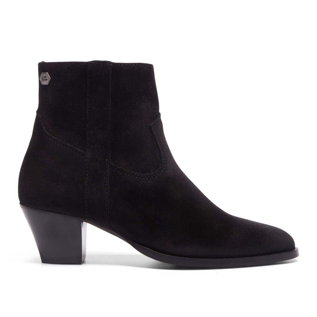 Insieme Black Suede Ankle Boots