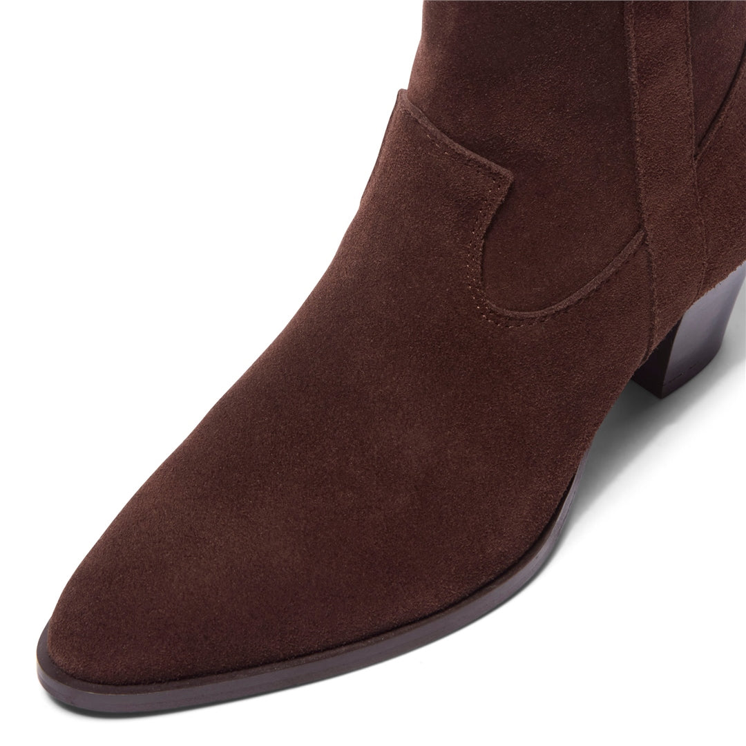 Insieme Brown Suede Ankle Boots