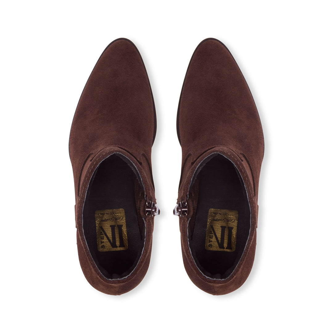 Insieme Brown Suede Ankle Boots