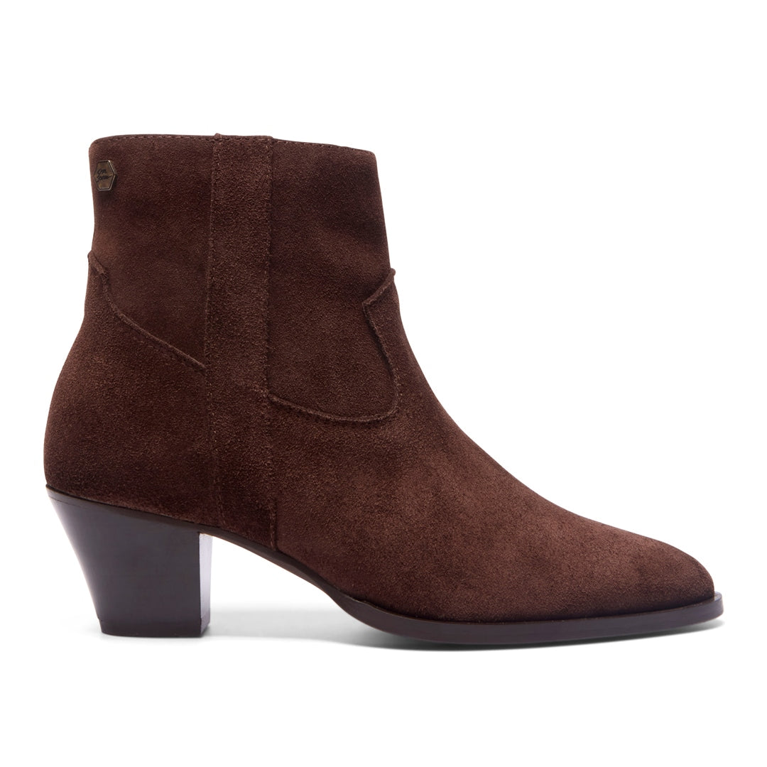 Insieme Brown Suede Ankle Boots