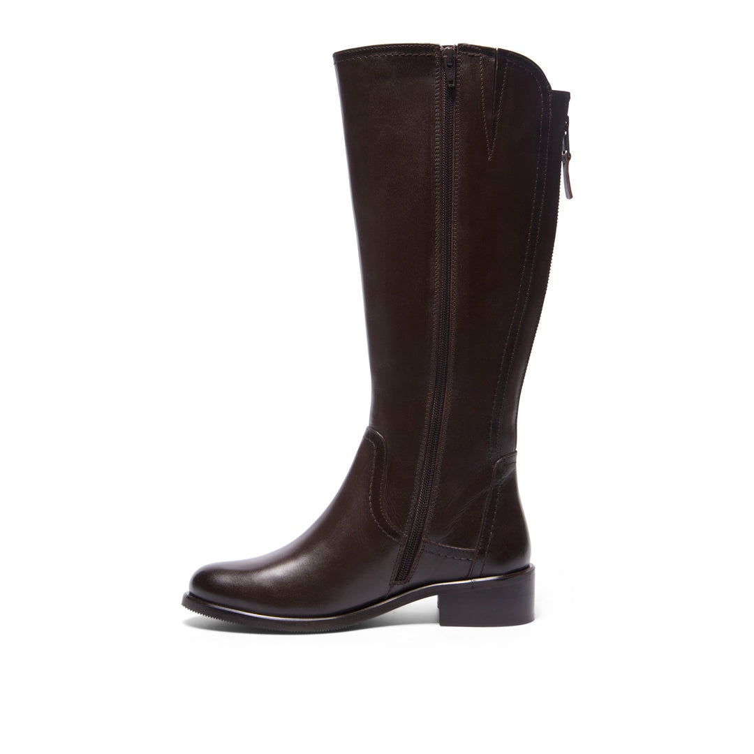 Jolette Brown Leather Boots