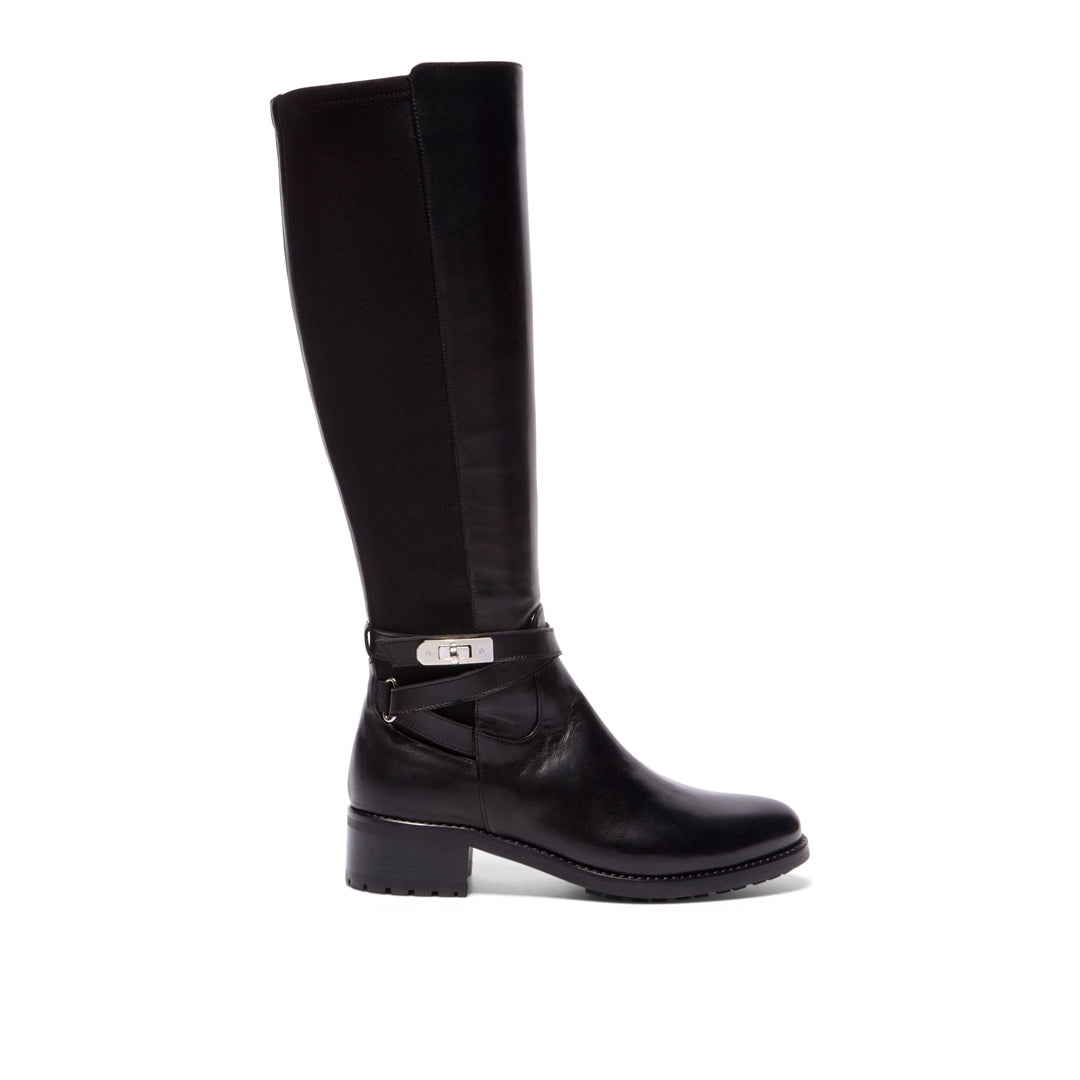 Levona Black Leather Boots