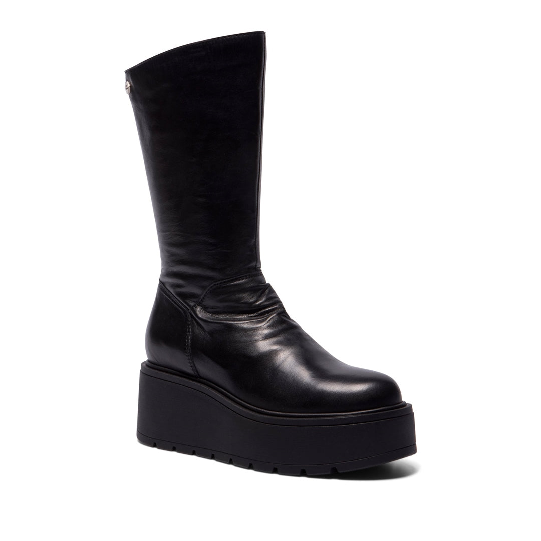 Lorenzetti Black Leather Ankle Boots