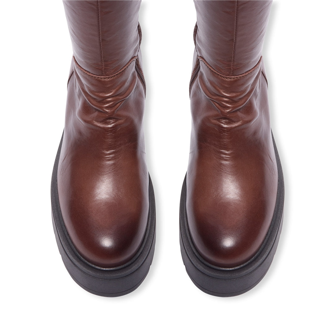 Lorenzetti Brown Leather Ankle Boots