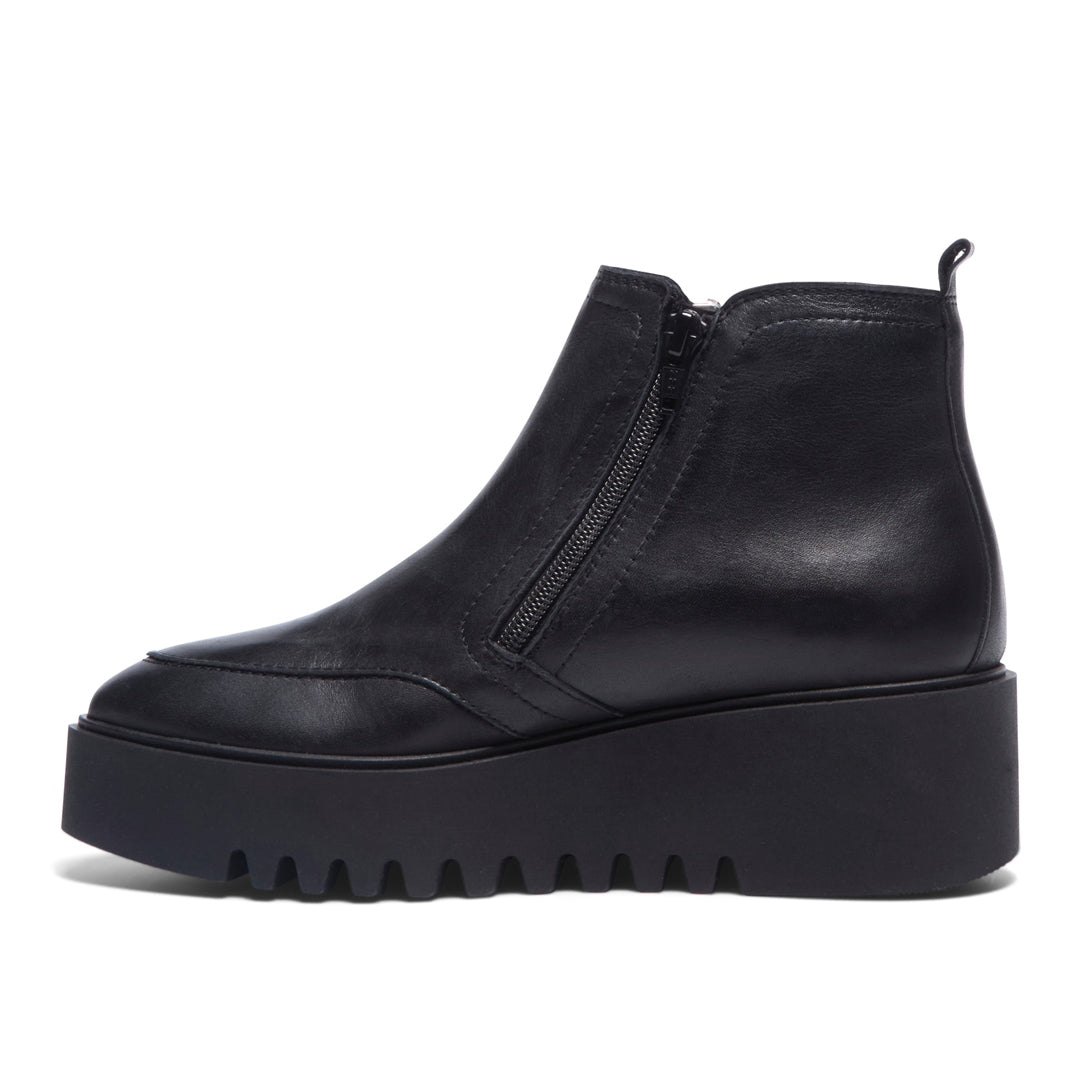 Maffei Black Leather Ankle Boots