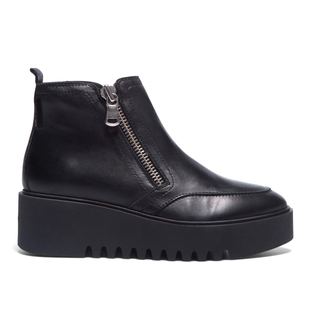 Maffei Black Leather Ankle Boots