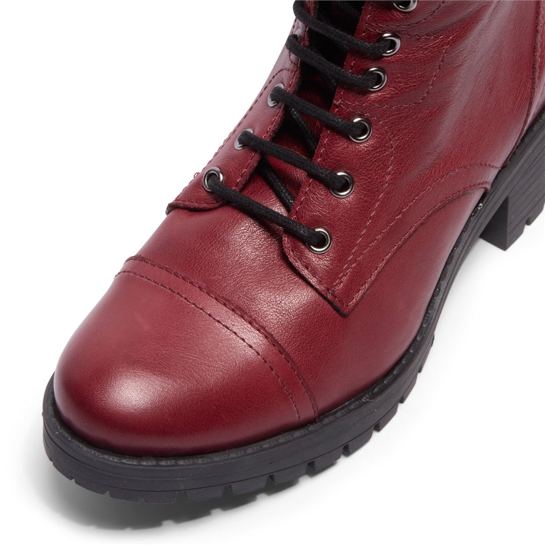 Palou Bordo Leather Ankle Boots