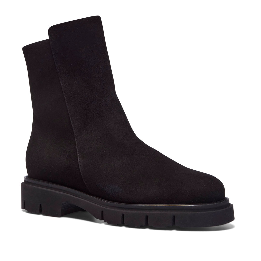 Pinsara Black Suede Ankle Boots