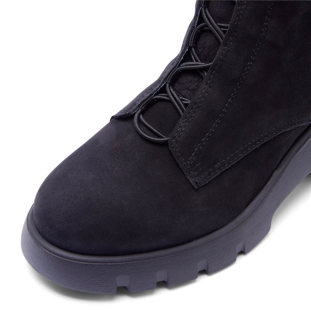 Prevale Black Suede Ankle Boots