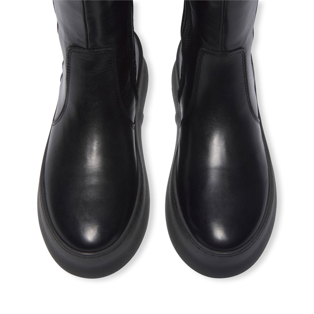 Scultura Black Leather Boots