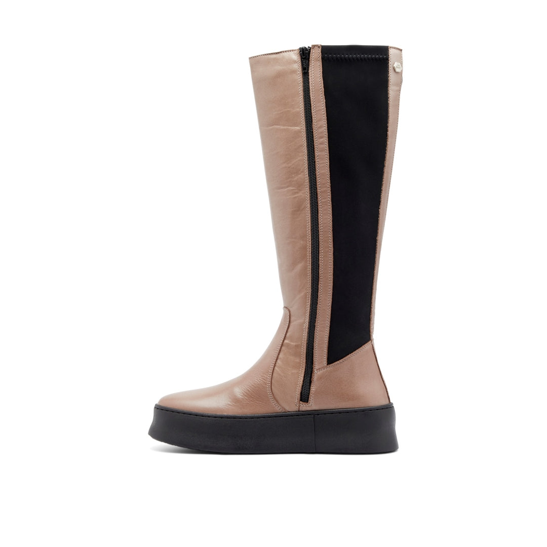 Scultura Taupe Leather Boots