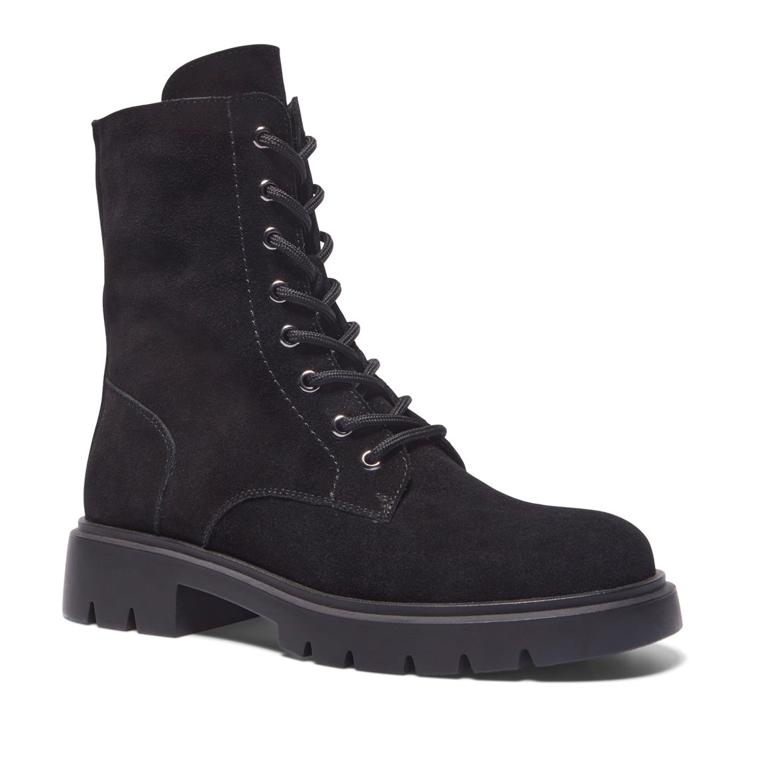 Urbania Black Suede Ankle Boots