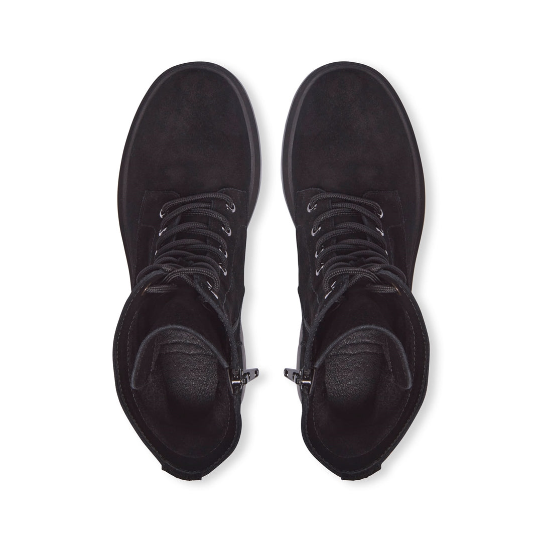 Urbania Black Suede Ankle Boots
