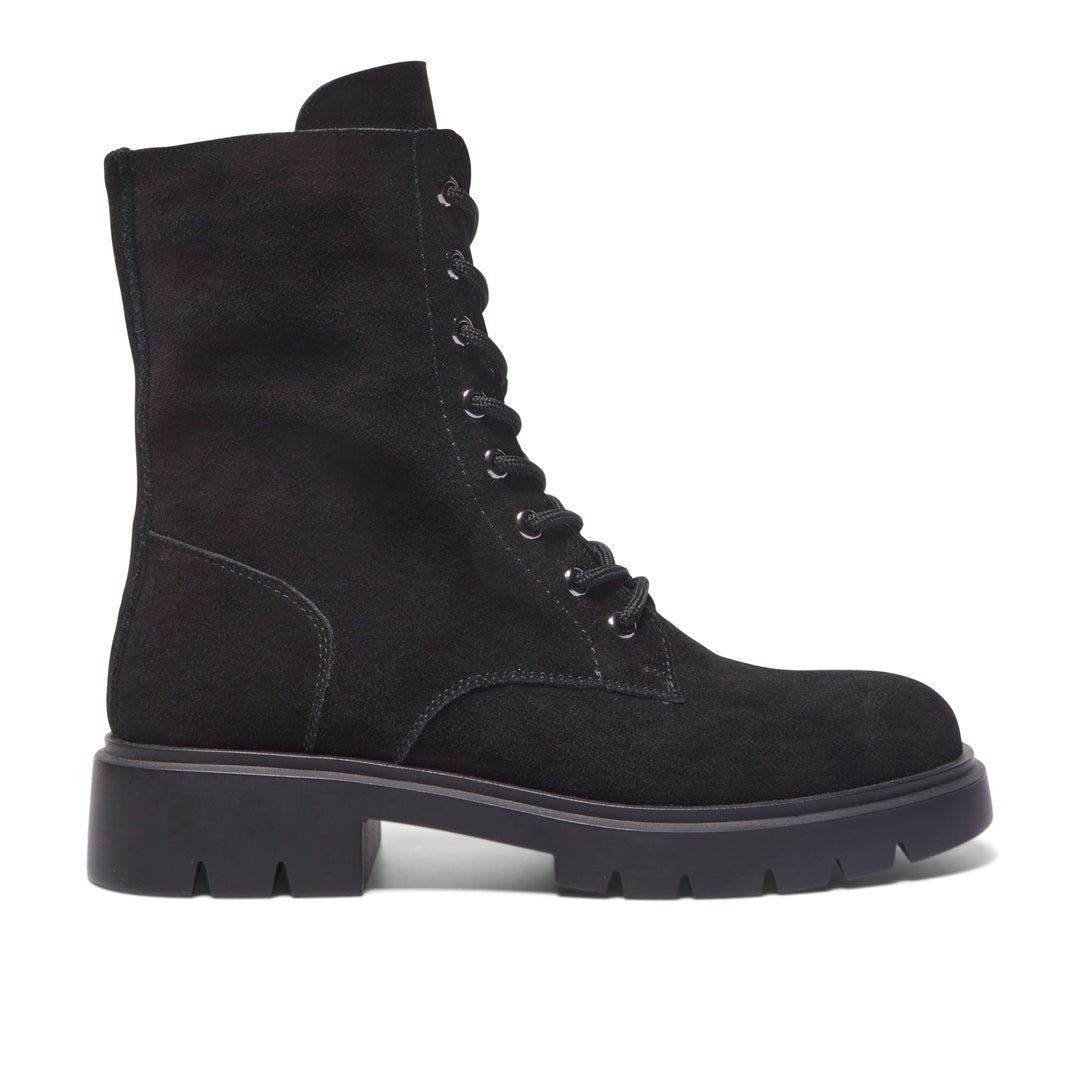 Urbania Black Suede Ankle Boots
