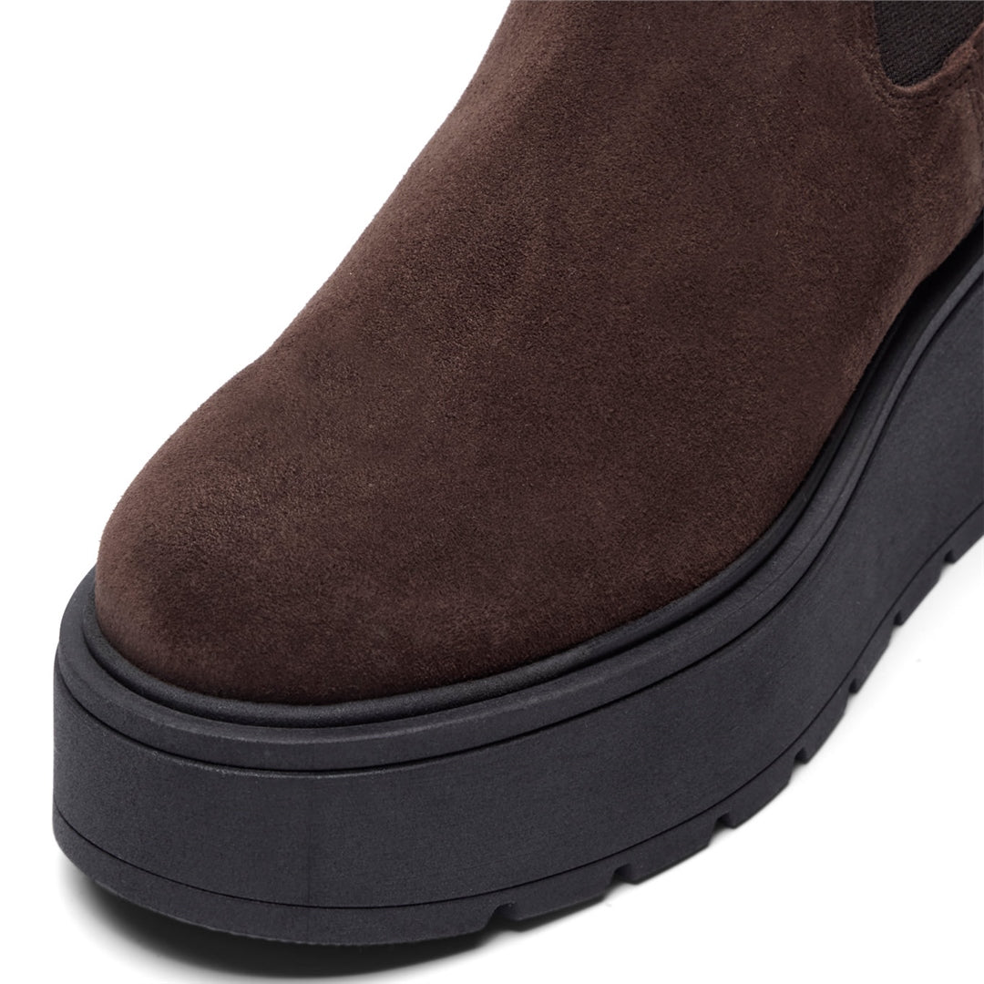 Zennie Brown Suede Ankle Boots