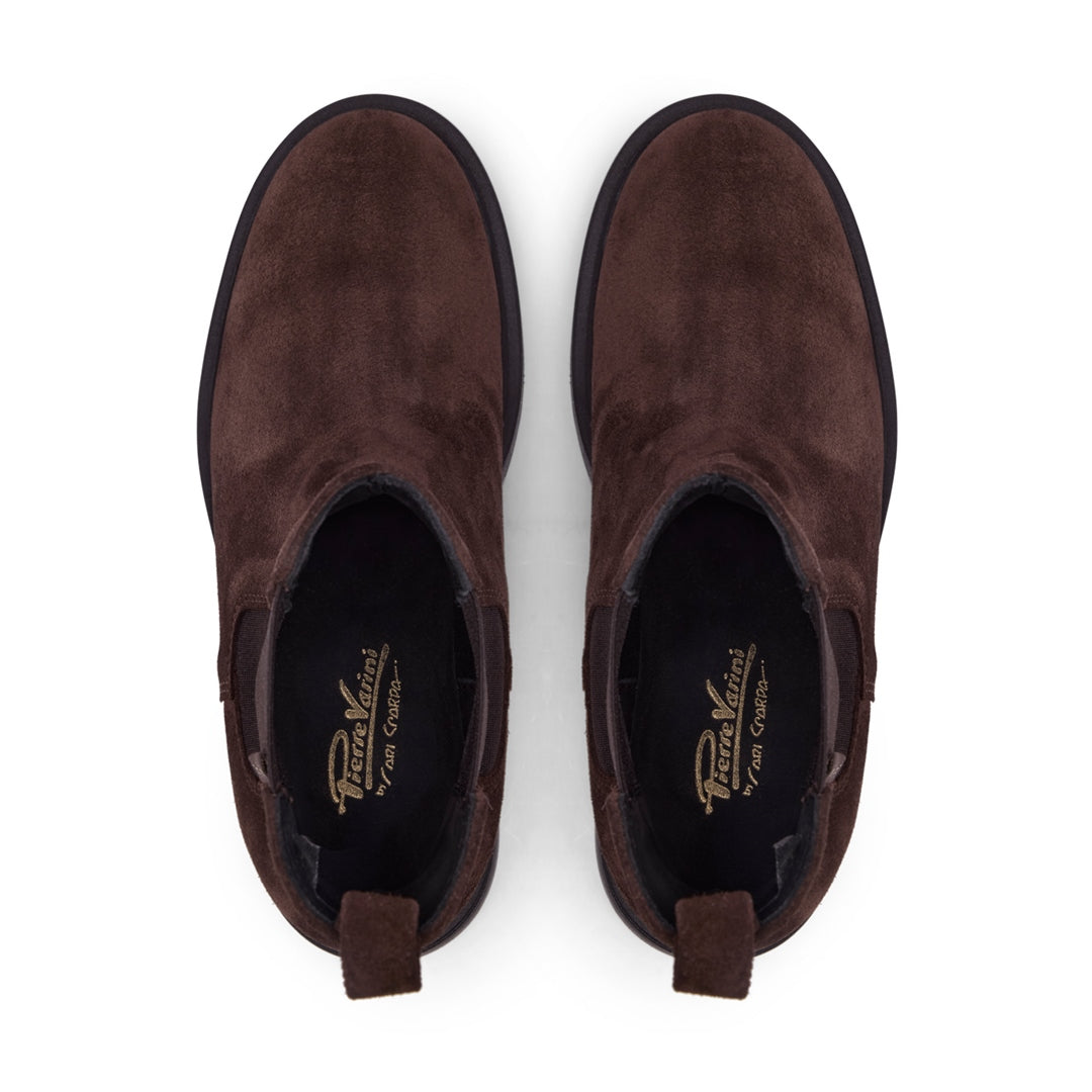 Zennie Brown Suede Ankle Boots