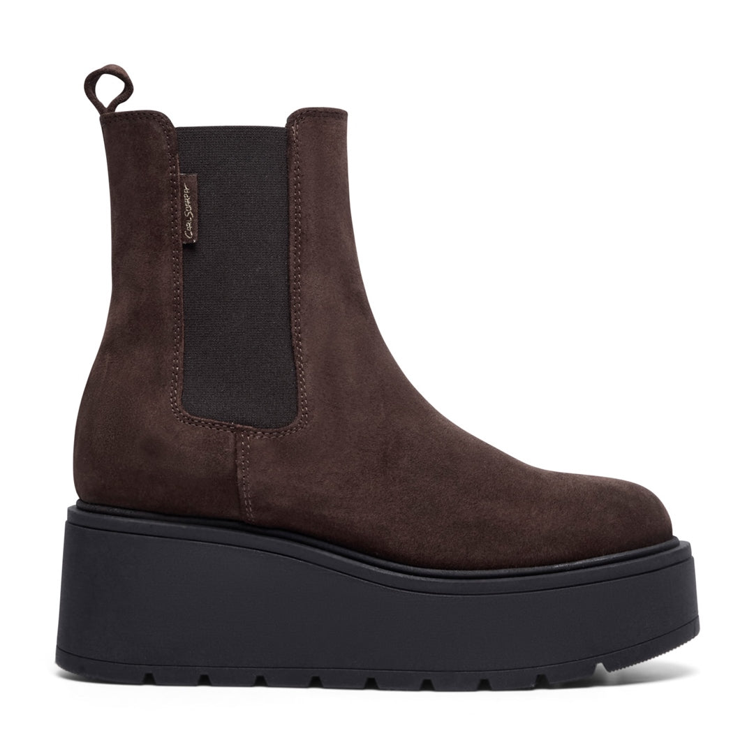 Zennie Brown Suede Ankle Boots