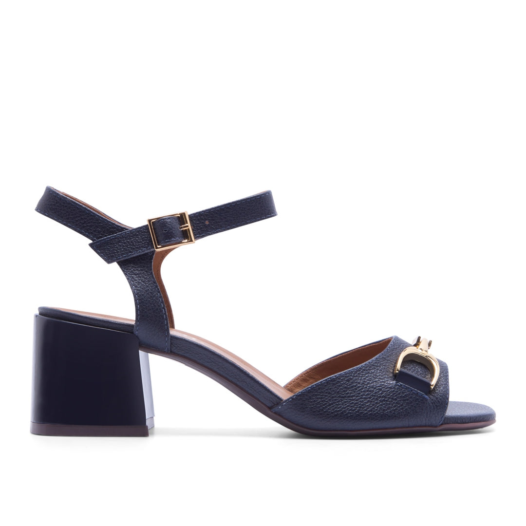 Bellissimo Navy Leather Sandals
