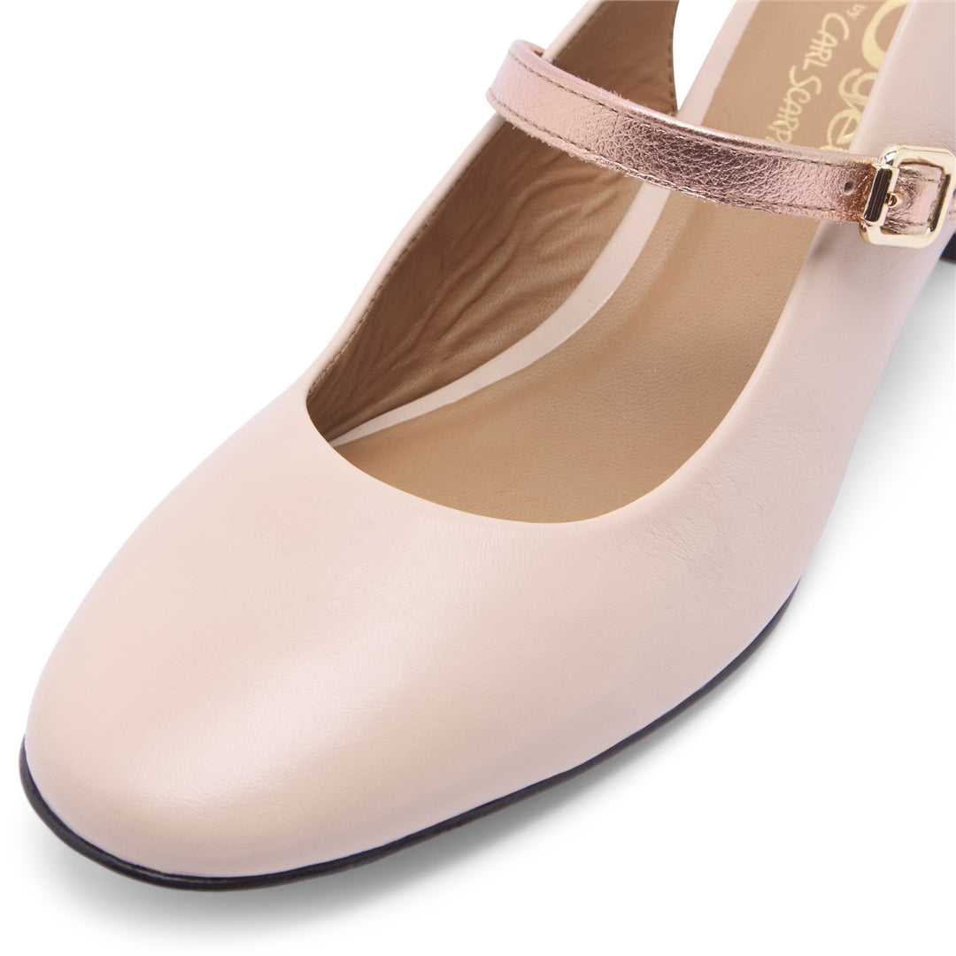 Belmonte Blush/Rose Gold Leather Sandals